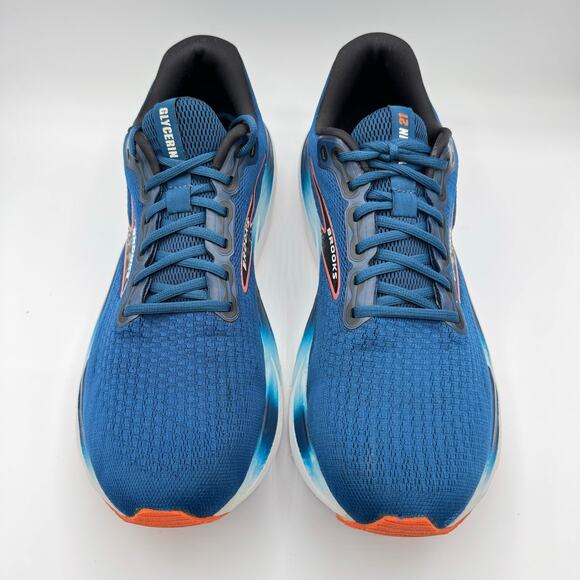 Brooks Glycerin 21 Blue Opal Black Nasturtium Road Running Sneakers Men’s 13 - Picture 3 of 8